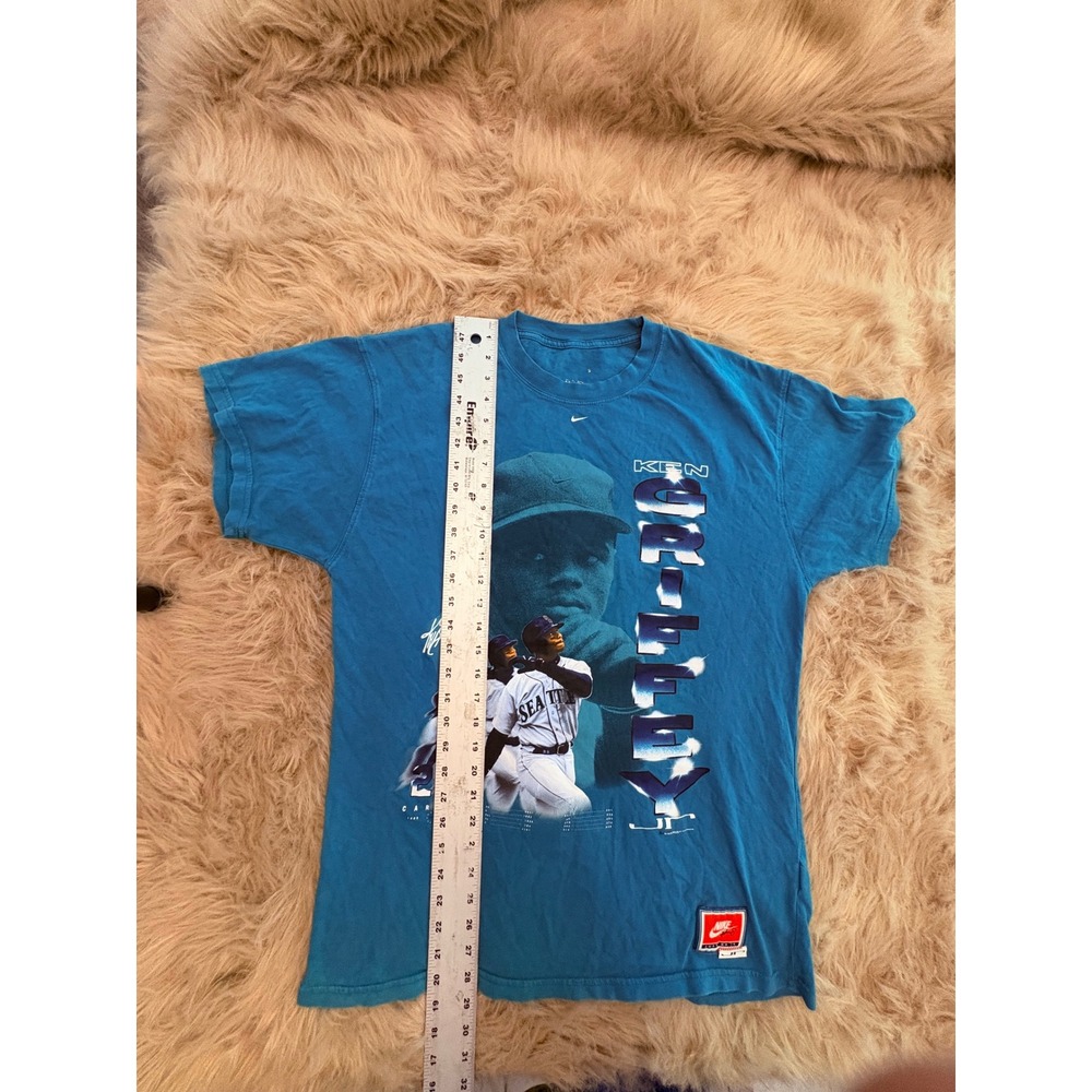 Nike Ken Griffey Jr Seattle Mariners T-Shirt Teal Blue Graphic Tee DM0934-360 S - Picture 6 of 7